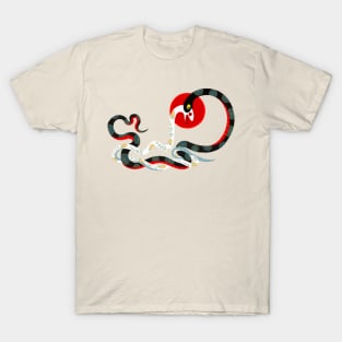 Snake and flower 3 T-Shirt